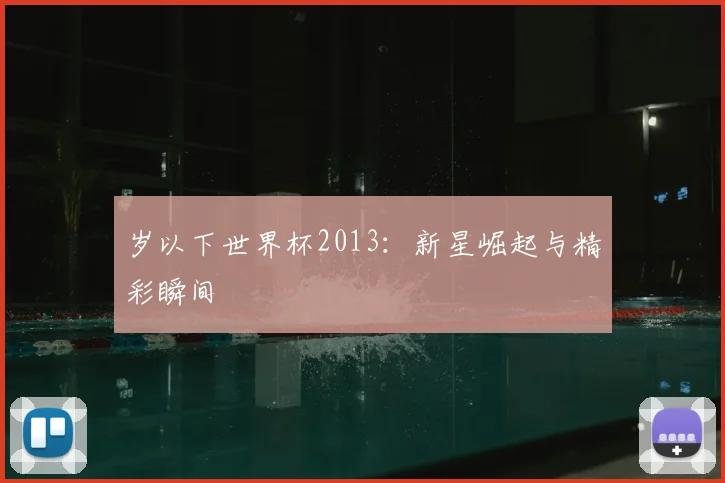 岁以下世界杯2013:新星崛起与精彩瞬间